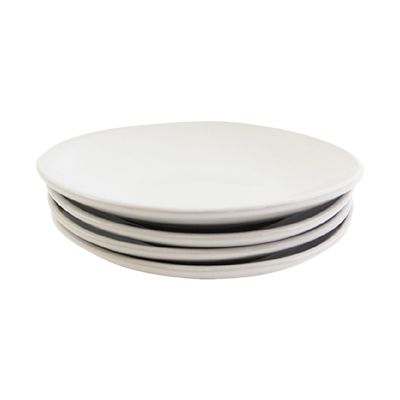 Carthage.co Dadasi Dinner Plates In Pearl (Set Of 4)