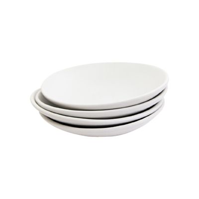 Carthage.co Dadasi Dessert Plates In Chalk (Set Of 4) Grey