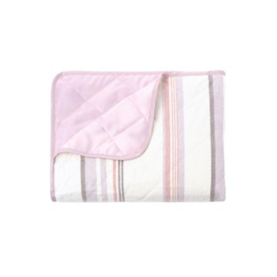 UGG Mischa Indoor outdoor Throw Blanket In Rosewater Stripe by UGG