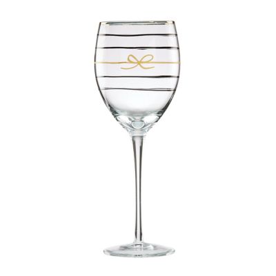 Kate Spade New York Doodle Away Wine Glass Clear
