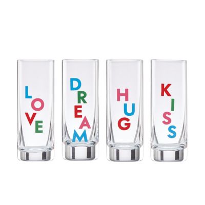 Kate Spade New York Celebrate Shot Glasses (Set Of 4) Clear