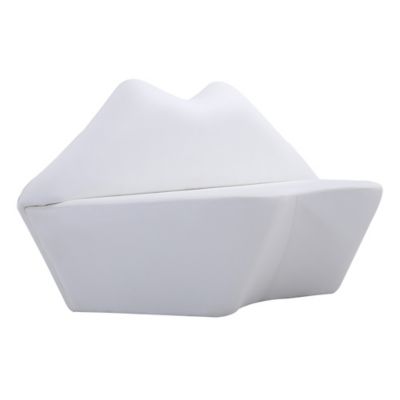 Manhattan Comfort Kiss Loveseat In White