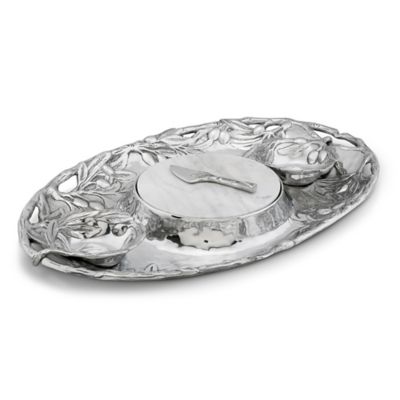 Arthur Court Designs Olive Grove 20 Entertainment Tray Silver
