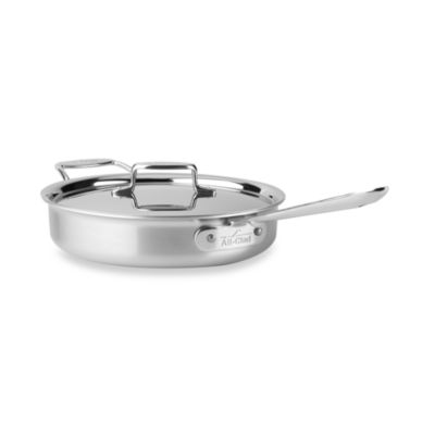 All-Clad D5 Brushed Stainless Steel 3 Qt. Covered Saut Pan