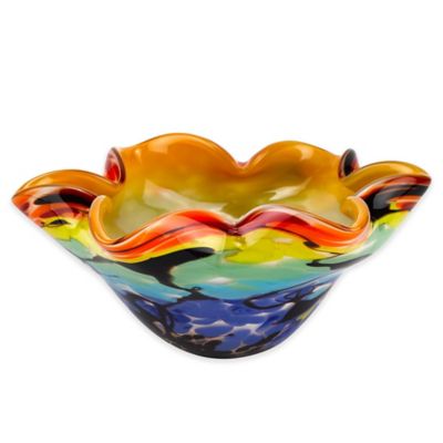 Badash Allura Wavy 8.5 Decorative Bowl Multi