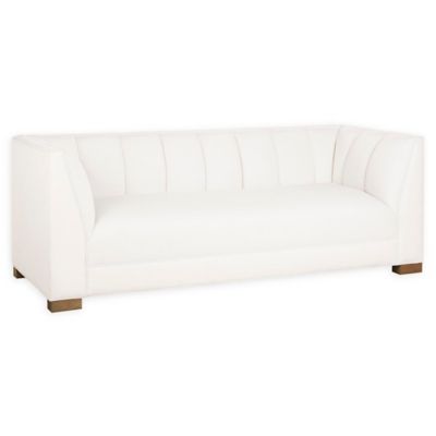 Safavieh Beverly Linen Sofa In White