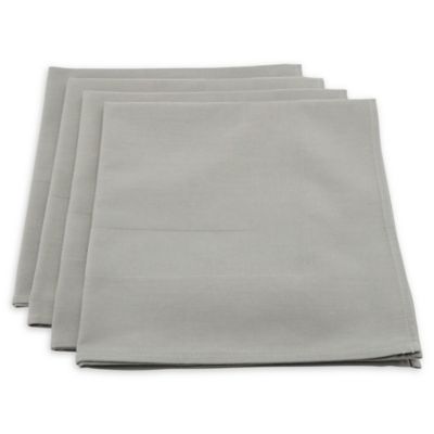 Saro Lifestyle Banded Damask Napkins In Eucalyptus (Set Of 4)