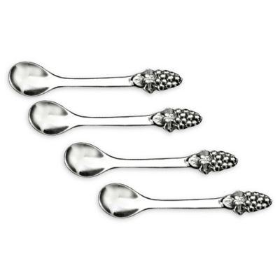 Arthur Court Designs Grape Demitasse Spoons (Set Of 4) Aluminum
