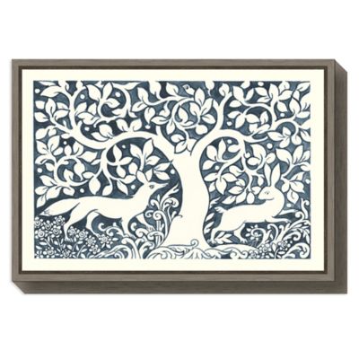 Amanti Art Forest Life III 23 X 16 Framed Canvas Wall Art Grey