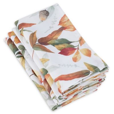 Saro Lifestyle Feuilles Napkins (Set Of 4) Multi