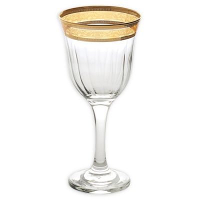Lorren Home Trends Lorenzo Melania Red Wine Glasses In Amber (Set Of 6)