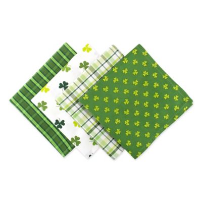 Design Imports St. Patricks Day Napkins (Set Of 4) Green