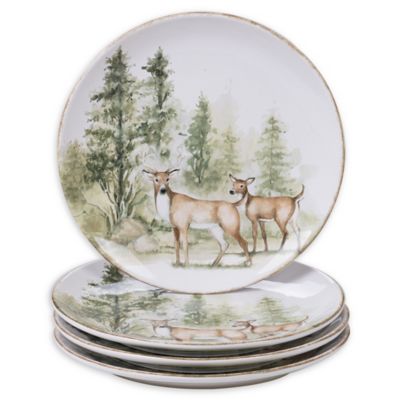 Certified International Mountain Retreat Dinner Plates (Set Of 4) Multi