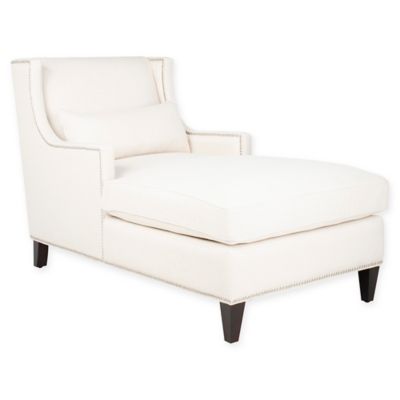 Safavieh Vitali Velvet Chaise In Sand