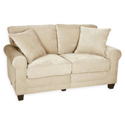 Serta Rta Copenhagen Fabric Loveseat In Marzipan Tan