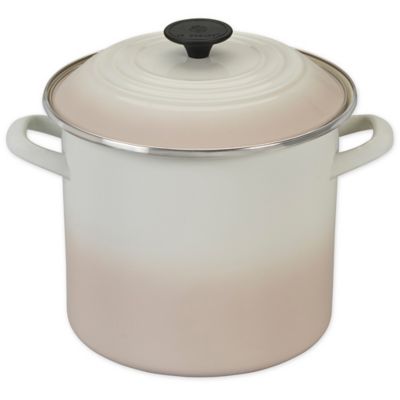Le Creuset 8 Qt. Carbon Steel Stock Pot In Meringue