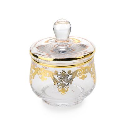 Classic Touch Vivid Plus Sugar Bowl With Lid Gold