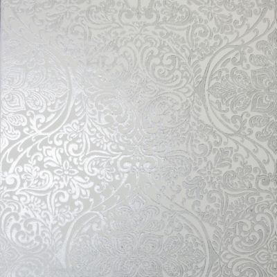 Arthouse Ogee Kiss Foil Non-Woven Wallpaper In Silver