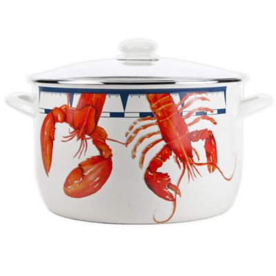 Golden Rabbit Lobster 18 Qt. Stock Pot Red