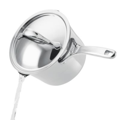 Anolon Nouvelle Copper Stainless Steel 3.5 Qt. Saucepan With Straining Lid