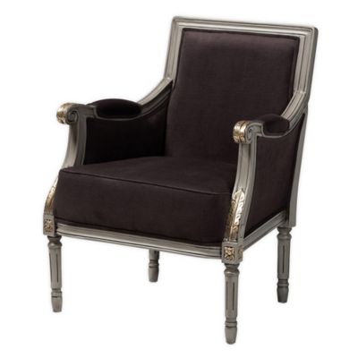 Baxton Studio Ruby Velvet  Armchair In Brown