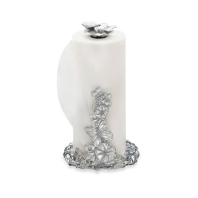 Arthur Court Butterfly Paper Towel Holder Aluminum