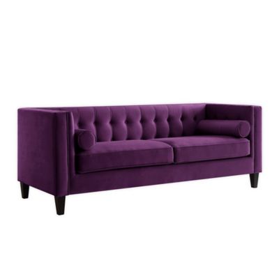 Inspired Home Maxine Sofa In Purple