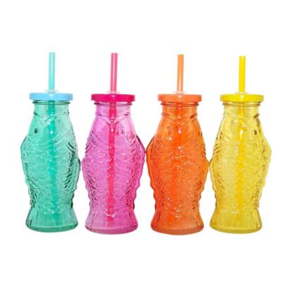 Fish Glasses (Set Of 4) Multi