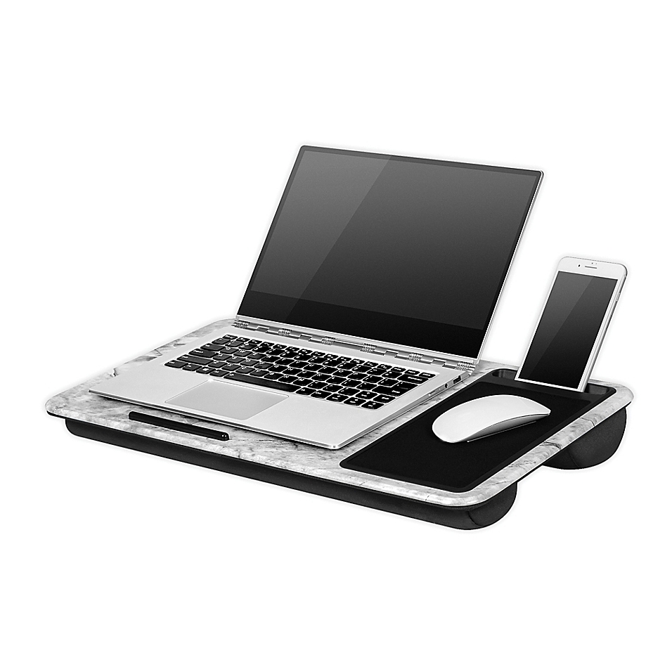 LapGear® Home Office Lap Desk in White Marble