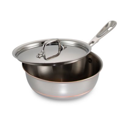 All-Clad Copper Core 2 Qt. Stainless Steel Covered Saucier