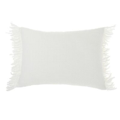 Bee & Willow Chunky Knit Oblong Throw Pillow In Coconut Milk