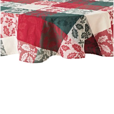 Bee & Willow Holly Cotton Jacquard 70  Round Tablecloth Multi