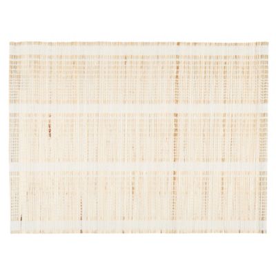 Bee & Willow Banana Fabric Placemat In Coconut Milk White
