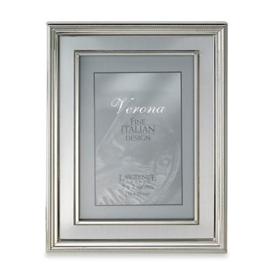 Lawrence Frames 5 X 7 Silver-Plated Picture Frame With Brushed Inner Panel