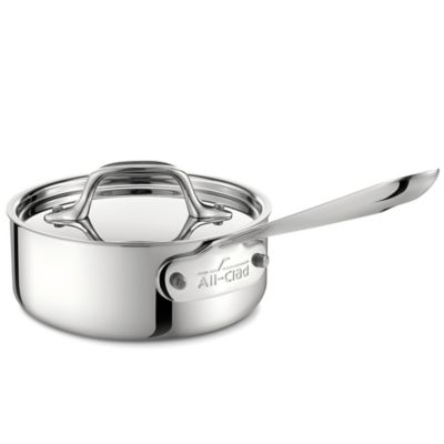 All-Clad D3 Stainless Steel 1 Qt. Covered Saucepan