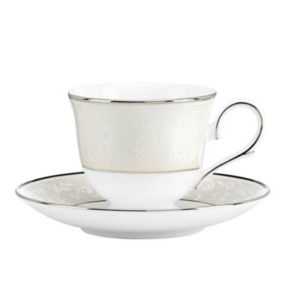 Lenox Opal Innocence Cup And Saucer White