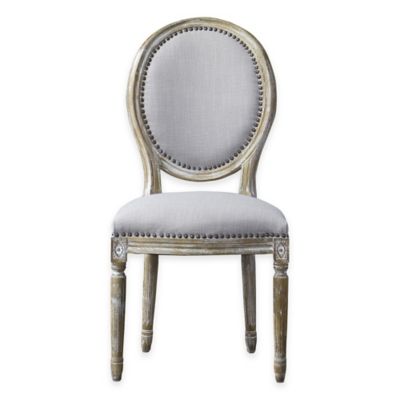 Baxton Studio Clairette Traditional Oval French Accent Chair In Beige
