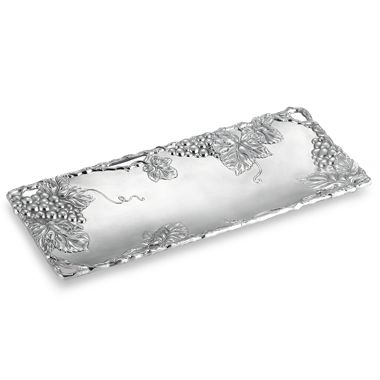 Arthur Court Designs Grape Aluminum Oblong Tray