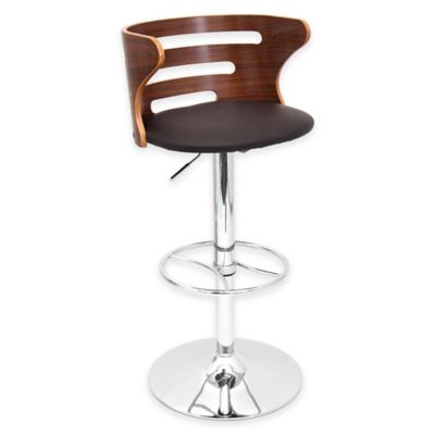 Lumisource Cosi Bar Stool In Walnut Brown