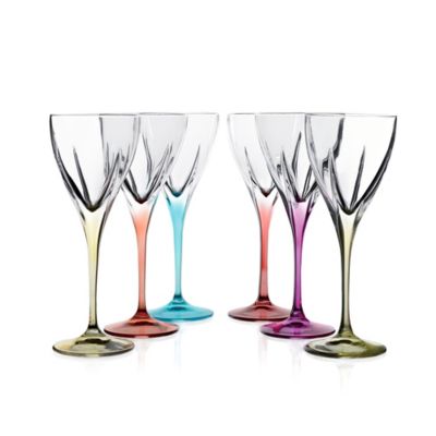 Lorren Home Trends Fusion Cordial Glasses In Multi (Set Of 6)