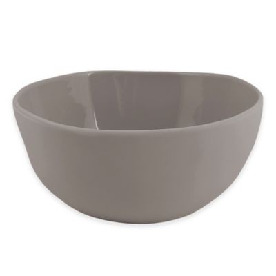 Artisanal Kitchen Supply Curve Serving Bowl In Grey