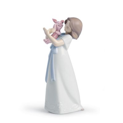 Nao Disney Porcelain Cuddles With Piglet Figurine Multi