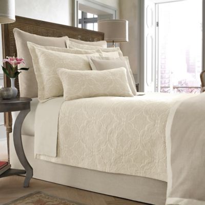 Wamsutta Collection Salerno Coverlet In Linen Bed Bath Beyond