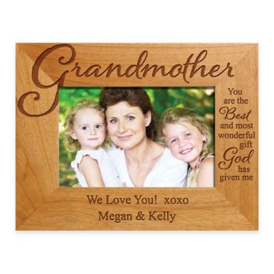 Grandmother the Best Gift 4 X 6 Picture Frame Wood
