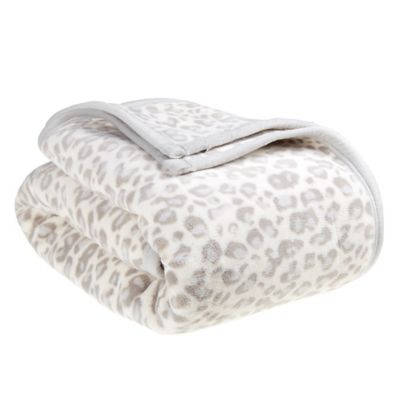 UGG Coco Luxe Throw Blanket In Grey Leopard by UGG