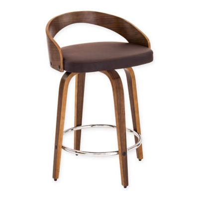 Lumisource Grotto Counter Stools In Brown (Set Of 2)