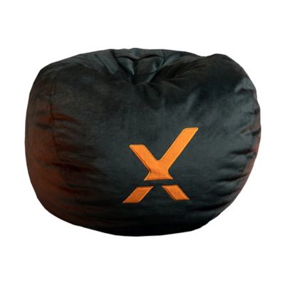 X Rocker X-Ball Oversized Gaming Bean Bag Chair In Black/orange