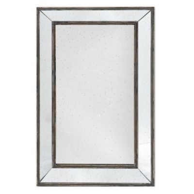 A&B Home 43.3 X 27.6 Rectangular Wall Mirror In Brown