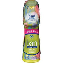 Ban® 3.5 oz. 2-Pack Roll-On Antiperspirant Deodorant in Powder Fresh