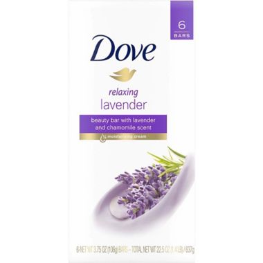Dove&reg; 6-Pack Relaxing Lavender Beauty Bar Soap. View a larger version of this product image.